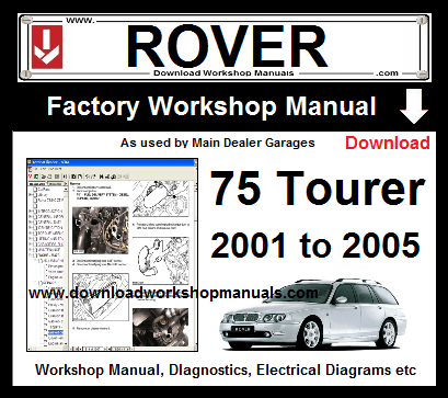 Rover 75 tourer workshop service repair manual download